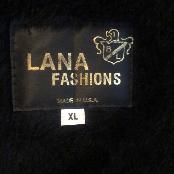 LANA Fashions - Brown genuine leather Aviator jacket - Picture 5 of 6